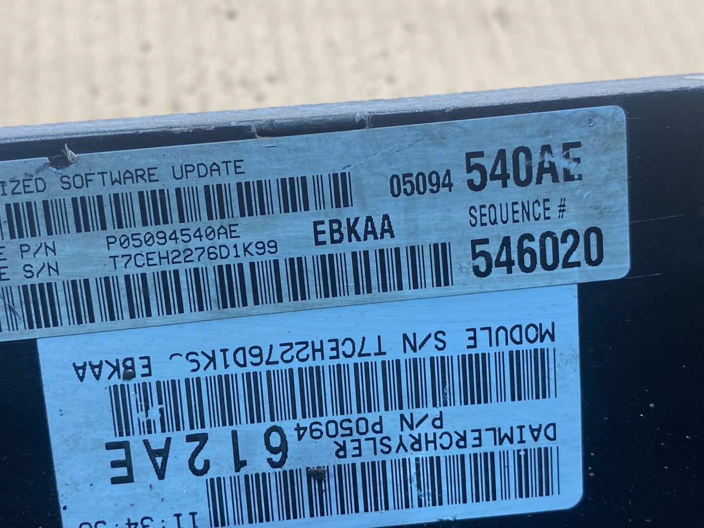 2004 Dodge Dakota 4.7L Engine Computer Module ECM ECU Unit ae2201 DG2