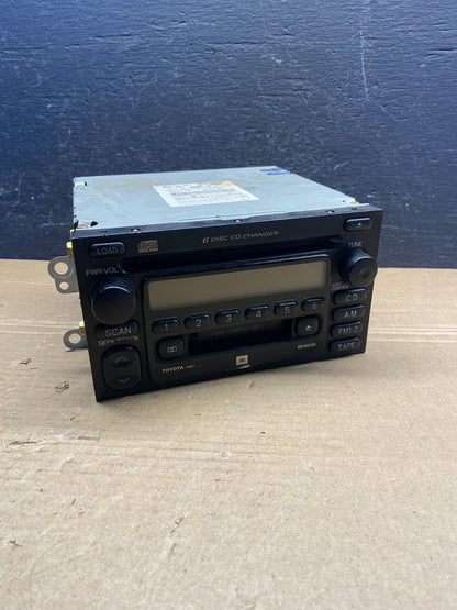 1999 to 2003 Toyota Tundra Sequoia AM/FM Radio Cassete Player AD4955 DG0