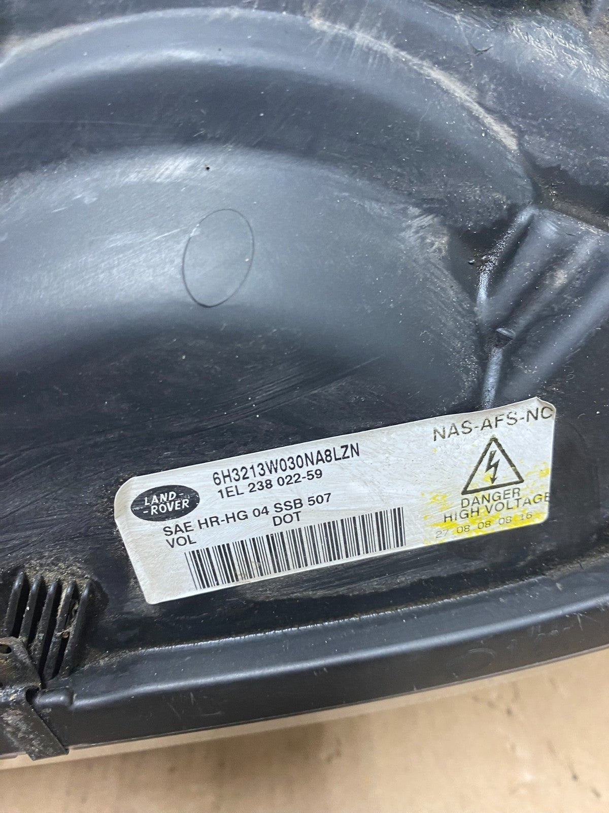 2006-2009 Land Rover Range Rover Left Driver Xenon Hid Headlight AD7961 DW10