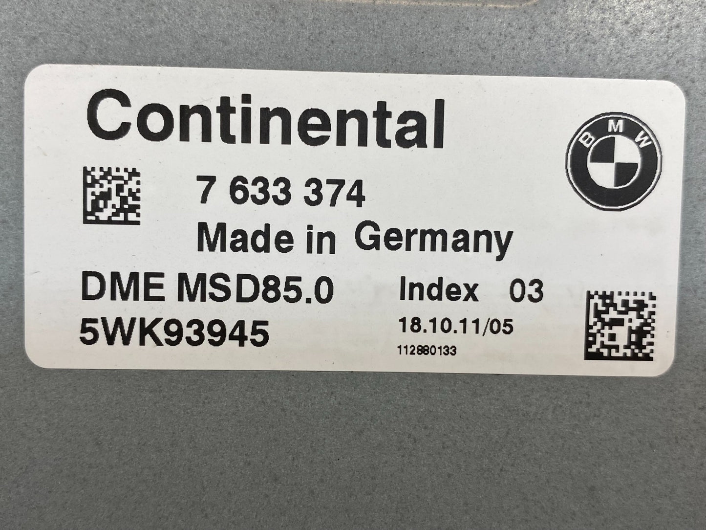 2009 to 2012 Bmw 550i 650i 750i Engine Computer ECU Control Module ECM AE7413 DG2