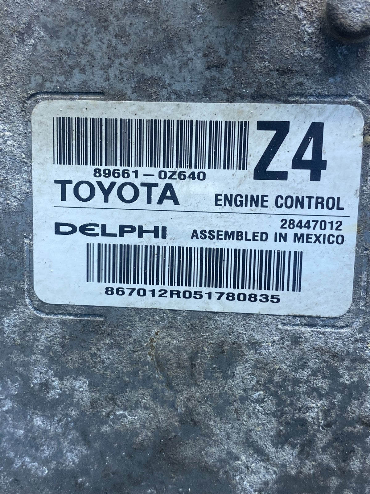 2015 2016 Toyota Corolla Engine Control Computer ECU PCM AG6096 DG2