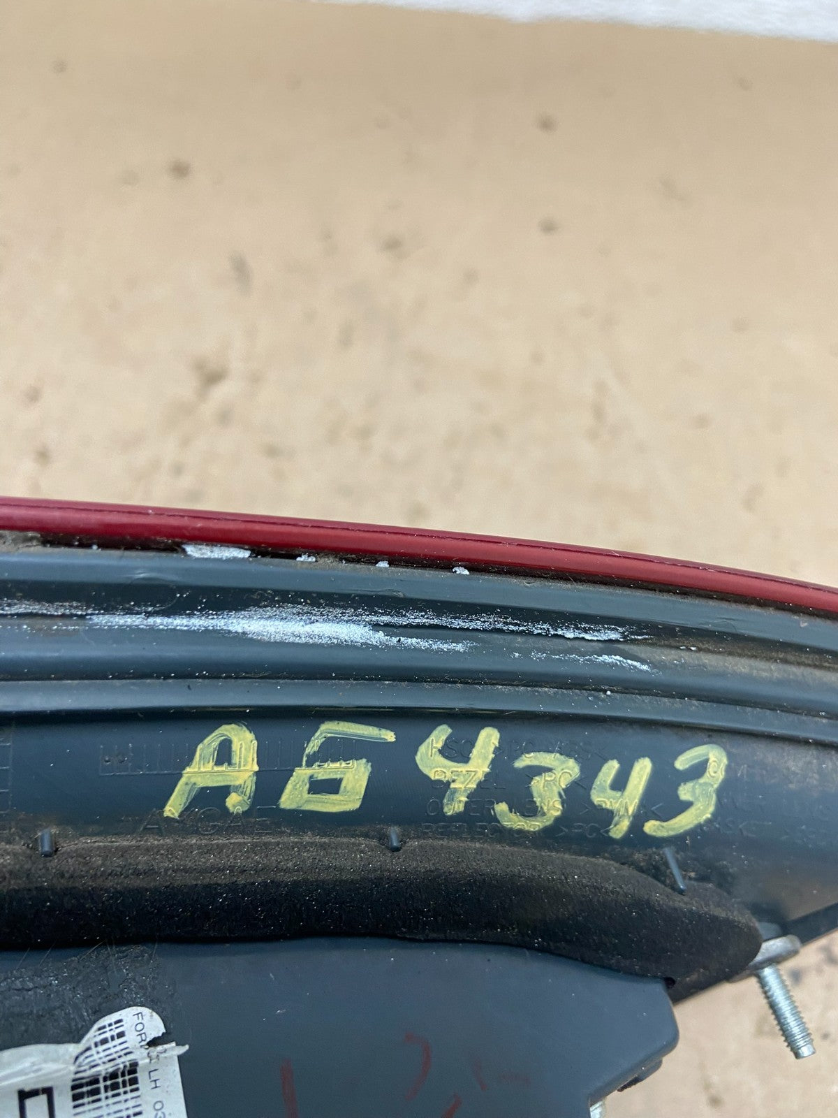 2013 to 2016 Ford Fusion Left Driver LH Side Tail Light Inner AF9795 LK6