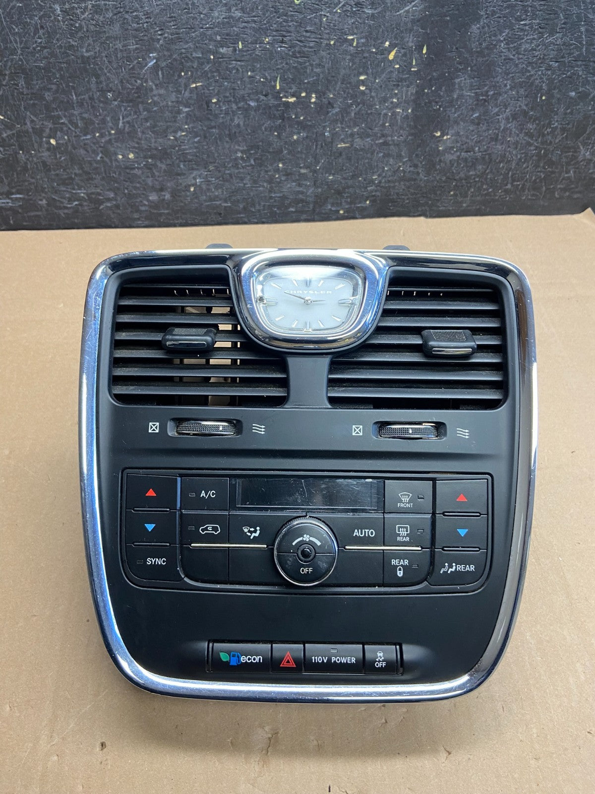 2011-2016 Chrysler Town Country Climate Control Panel Center Dash Trim ai3191 DG0
