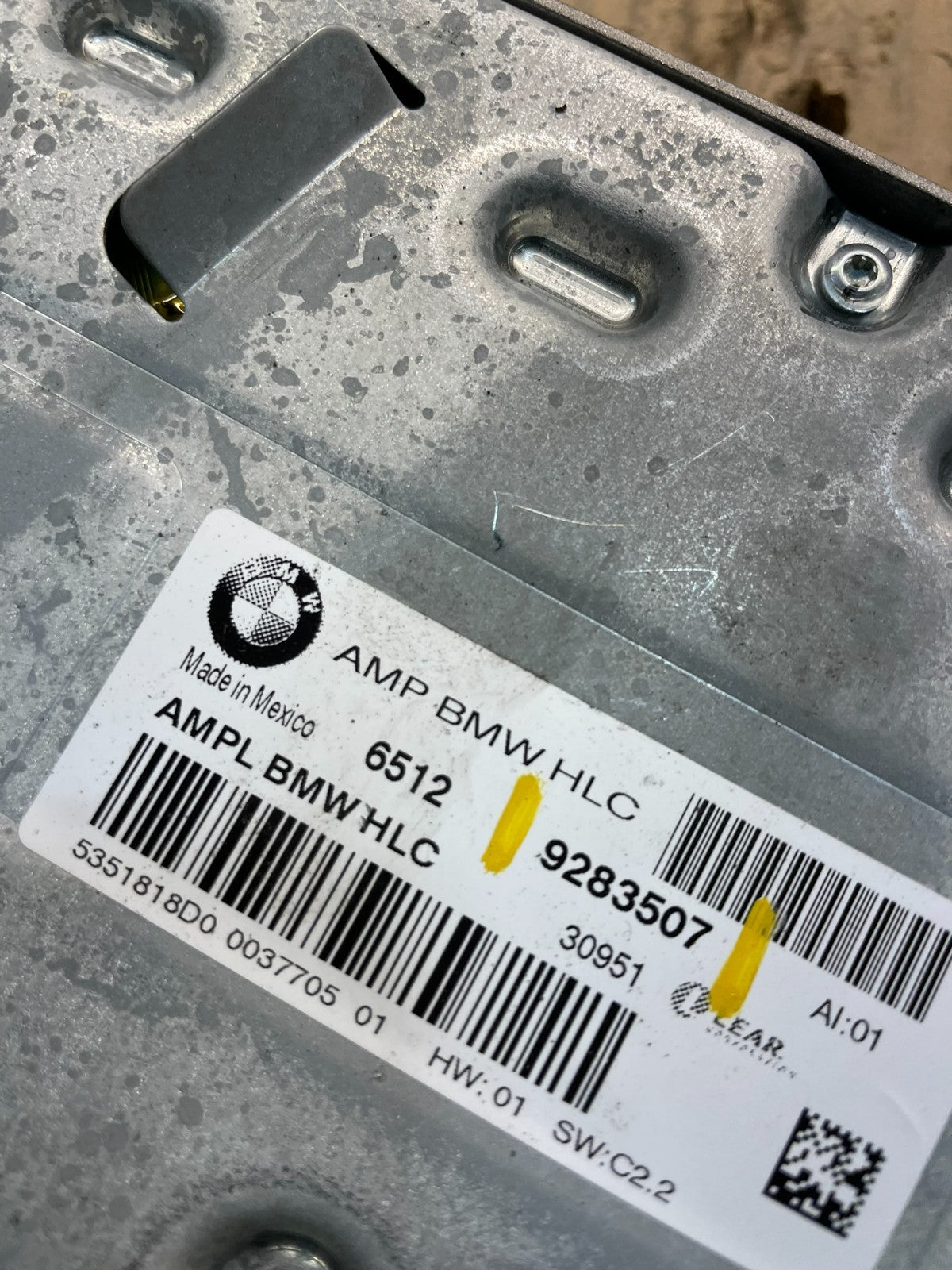 2011 to 2014 BMW X3 AMP Amplifier HIFI 9283507 X0891 DG3