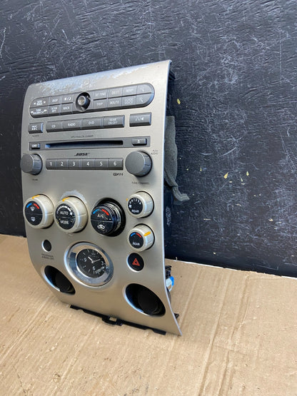 2004 to 2007 Infiniti QX56 Radio Player Climate Control Panel Bezel AE1965 DG3