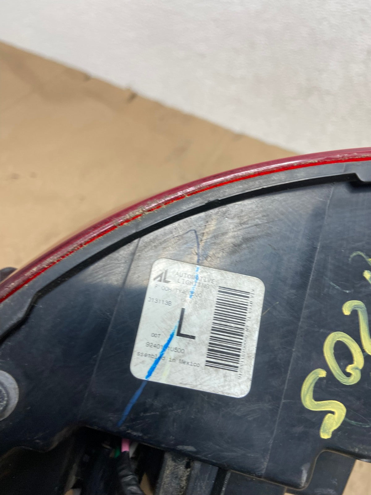 2014 2015 Kia Sorento Left Driver Lh Tail Light AE9205 LK7