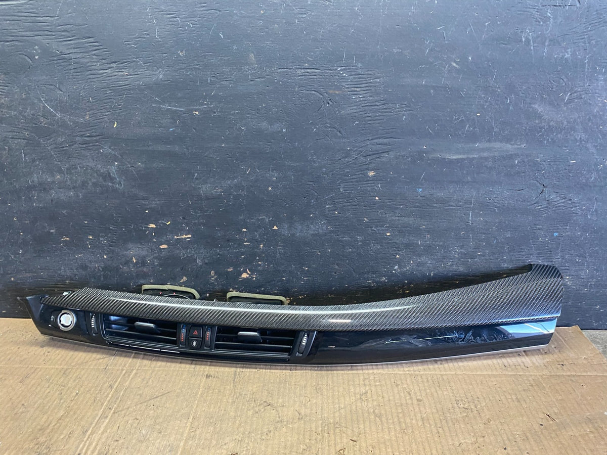 2016 2017 2018 BMW X5M F85 Dash Carbon Trim Start Button Vent S0317 DG0
