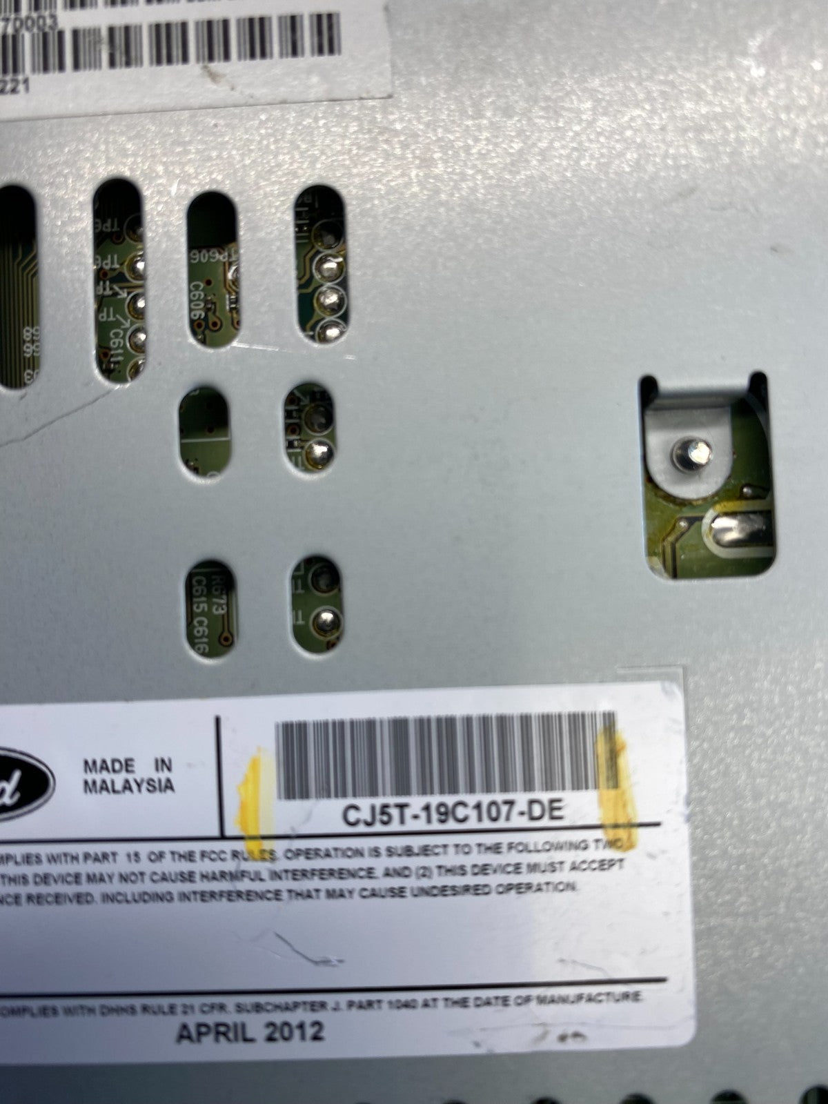2013 2014 2015 Ford Escape Radio Receiver ID CJ5T-19C107-DG  Oem AB9587 DG4
