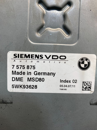 2007 to 2010 BMW N54 335i 535i Engine ECU ECM Computer Module 7575875 AD5130 DG2
