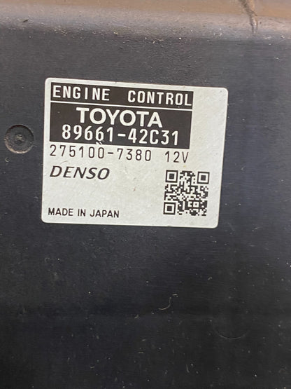 2006 Toyota Rav4 Electronic Engine Control Module ECU ECM 89661-42c31 AG9572 DG2