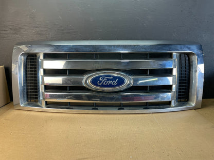 2009 to 2012 Ford F150 Front Upper Grill Grille Chrome AD0271 DG0