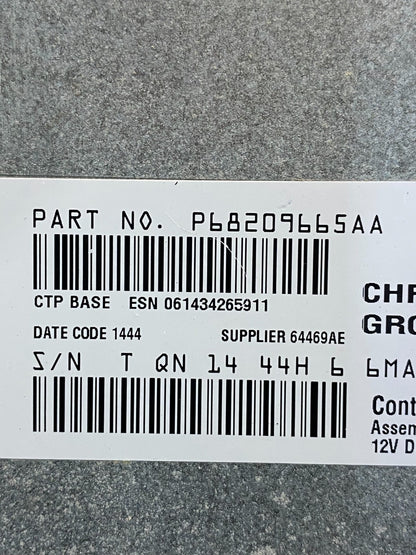 2013 - 2014 Dodge Journey Radio Info Media CD Player Unit AE8140 DG6