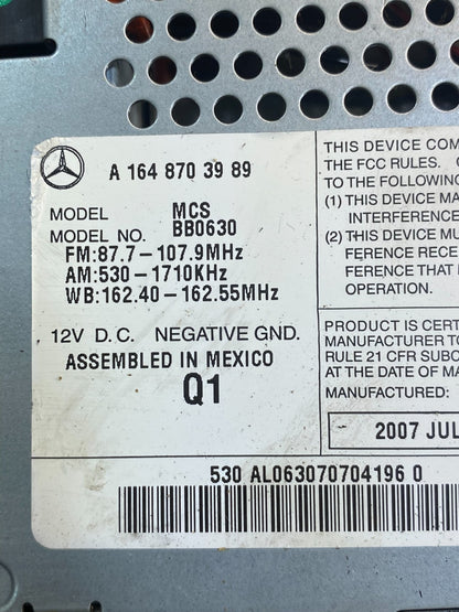 2006 2007 2008 Mercedes ML350 GL450 Radio Navigation Screen Display AG7323 DG6