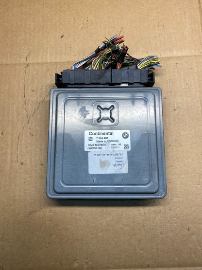 2007 - 2011 BMW 328i 528i E90 ECM ECU Engine Computer 7594483 AI9897 DW0