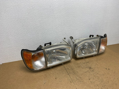 1999-2004 Nissan Pathfinder Left+Right Side Set Halogen Headlights Oem AC3436 DW2