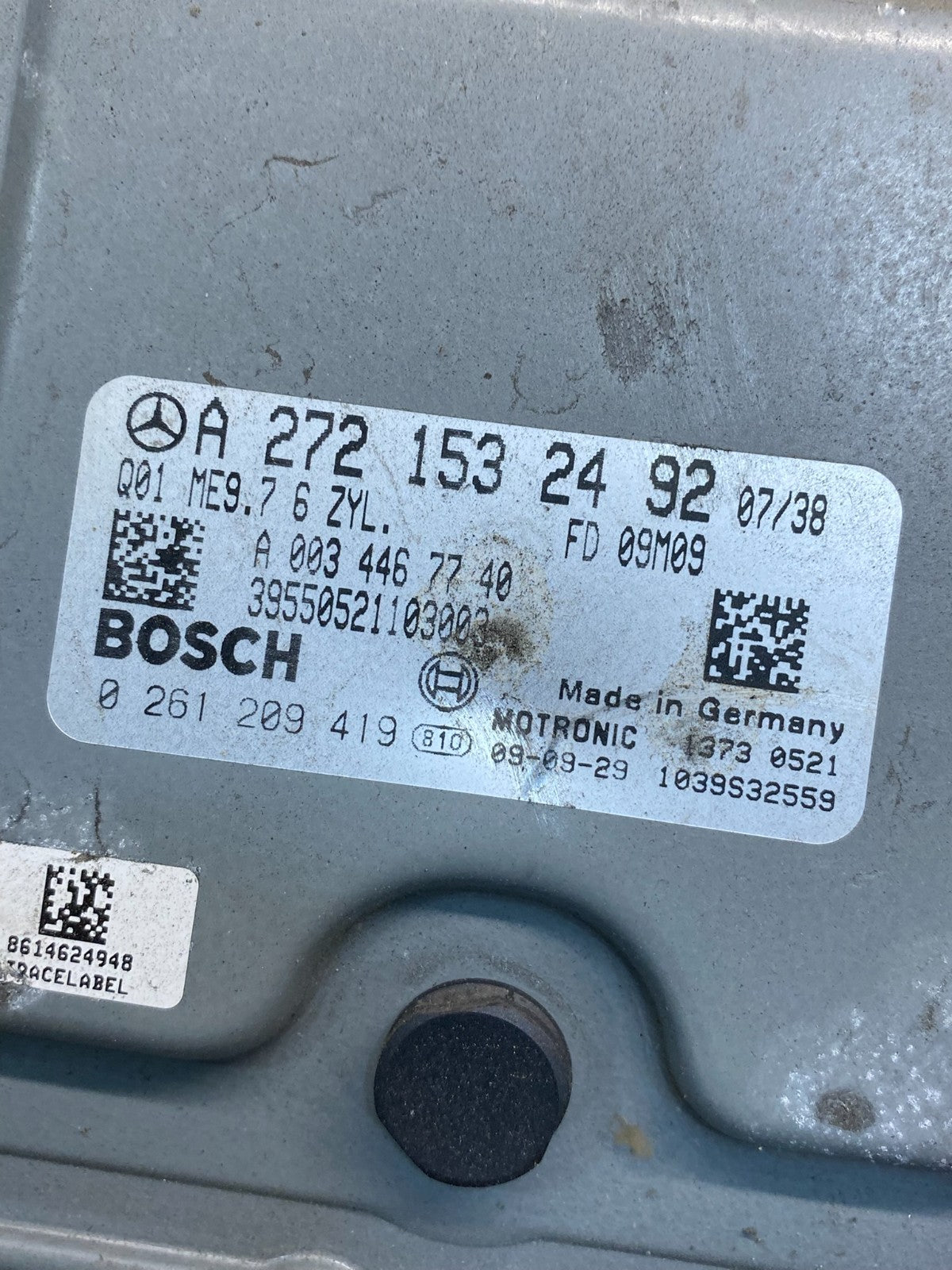 2006 to 2009 Mercedes 3.5L ECU E350 ML350 R350 Engine Computer Module AH5097 DG2