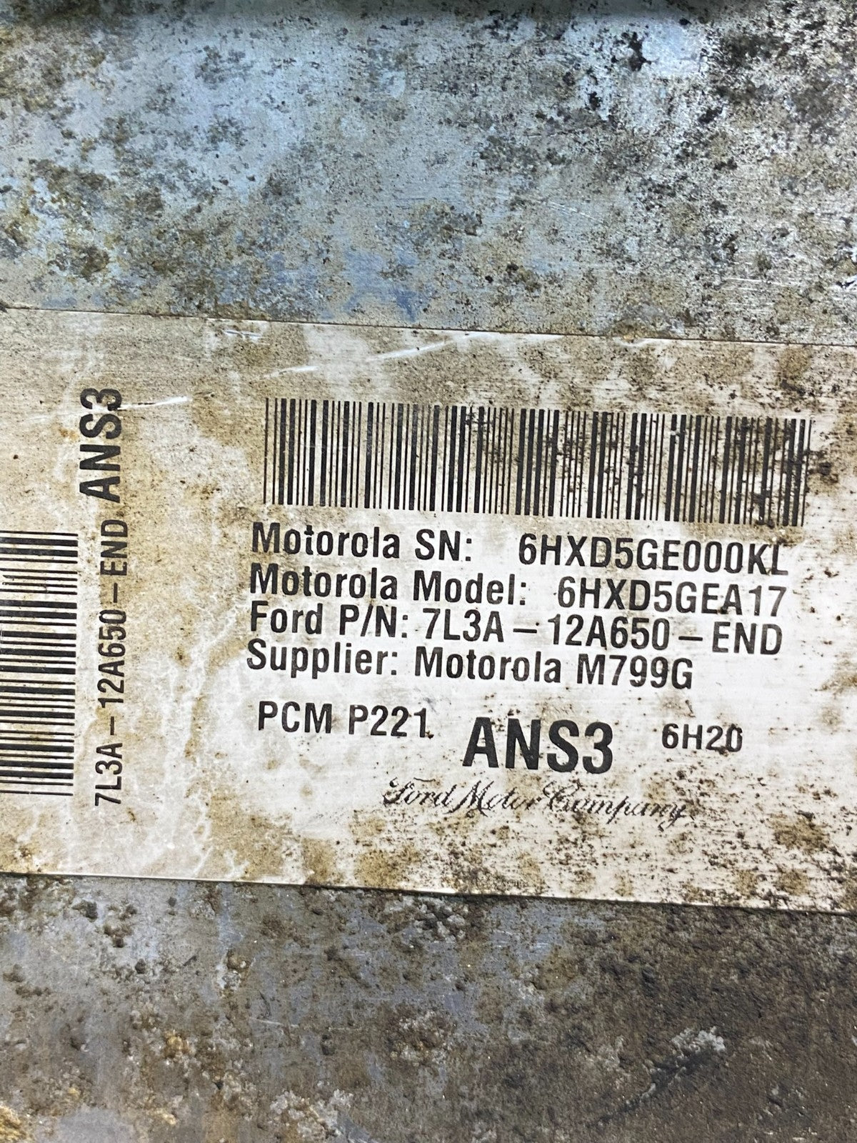 2006 Ford Van E150 E250 4.6 Engine Control Module ECU 7l3a-12a650-end ah9591 DG2