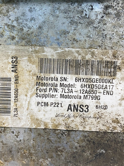 2006 Ford Van E150 E250 4.6 Engine Control Module ECU 7l3a-12a650-end ah9591 DG2