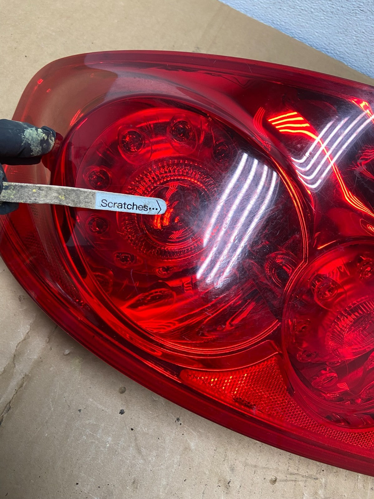 2007 to 2013 Infiniti G35 G37 Sedan Left Driver LH Side Tail Light AC8539 DW3