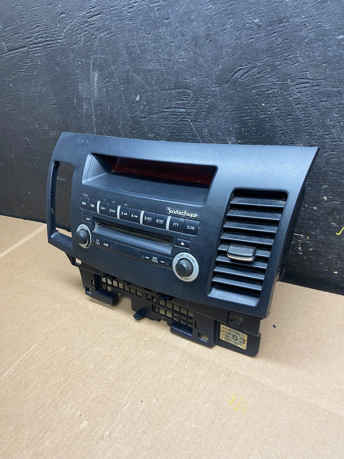 2010-2015 Mitsubishi Lancer Radio AM/FM CD Player Air Vent T4355 DG1