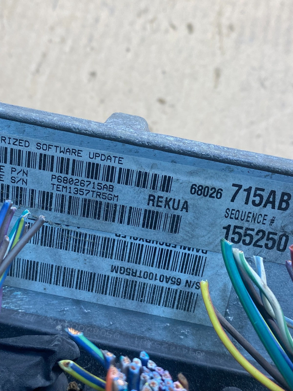 2007 Jeep Grand Cherokee Commander 3.7L Engine Computer ECU PCM AH3366 DG2