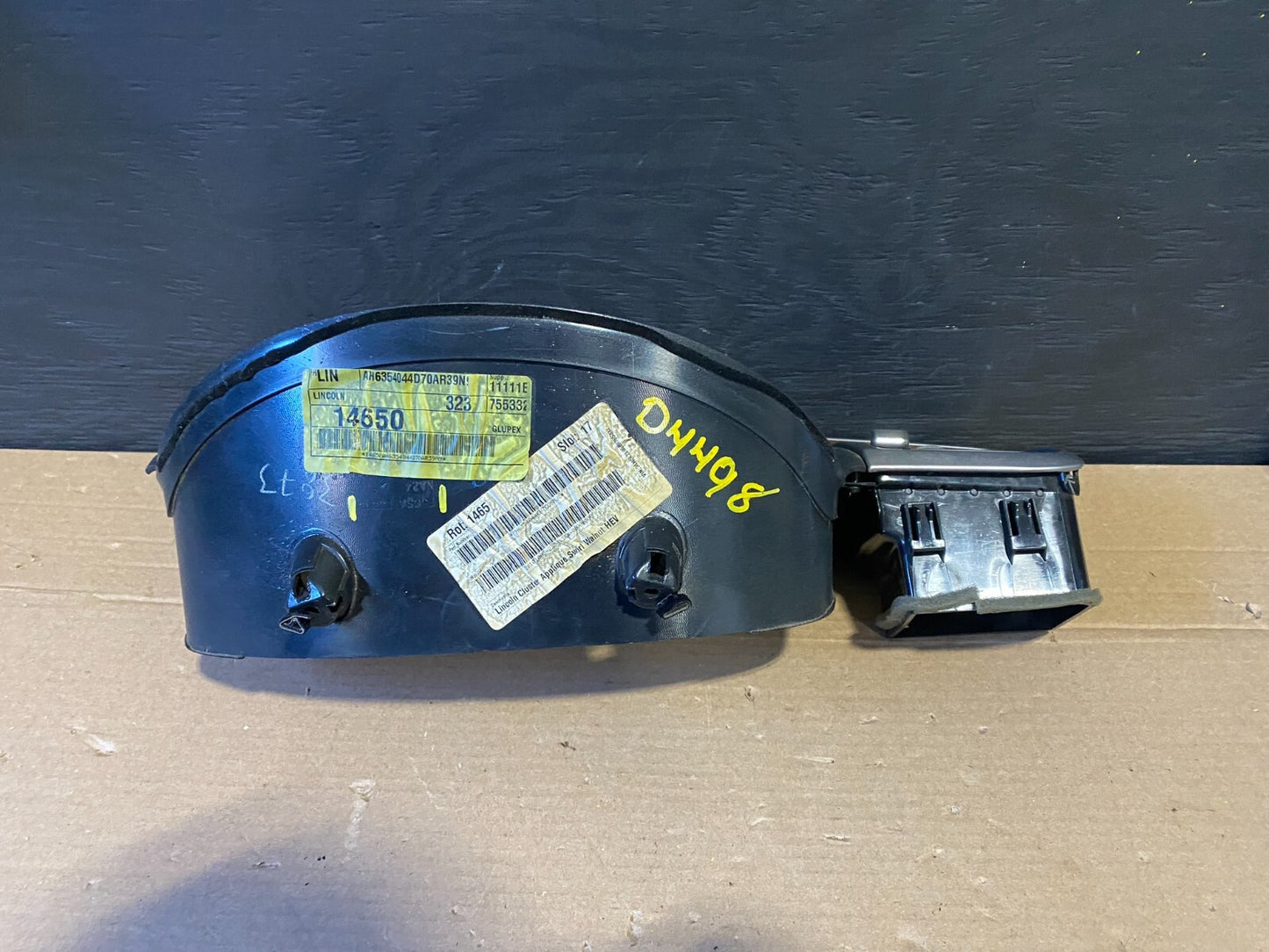2011 2012 Lincoln MKZ Speedometer Dash Trim Bezel w Air Vent D4498 DG13