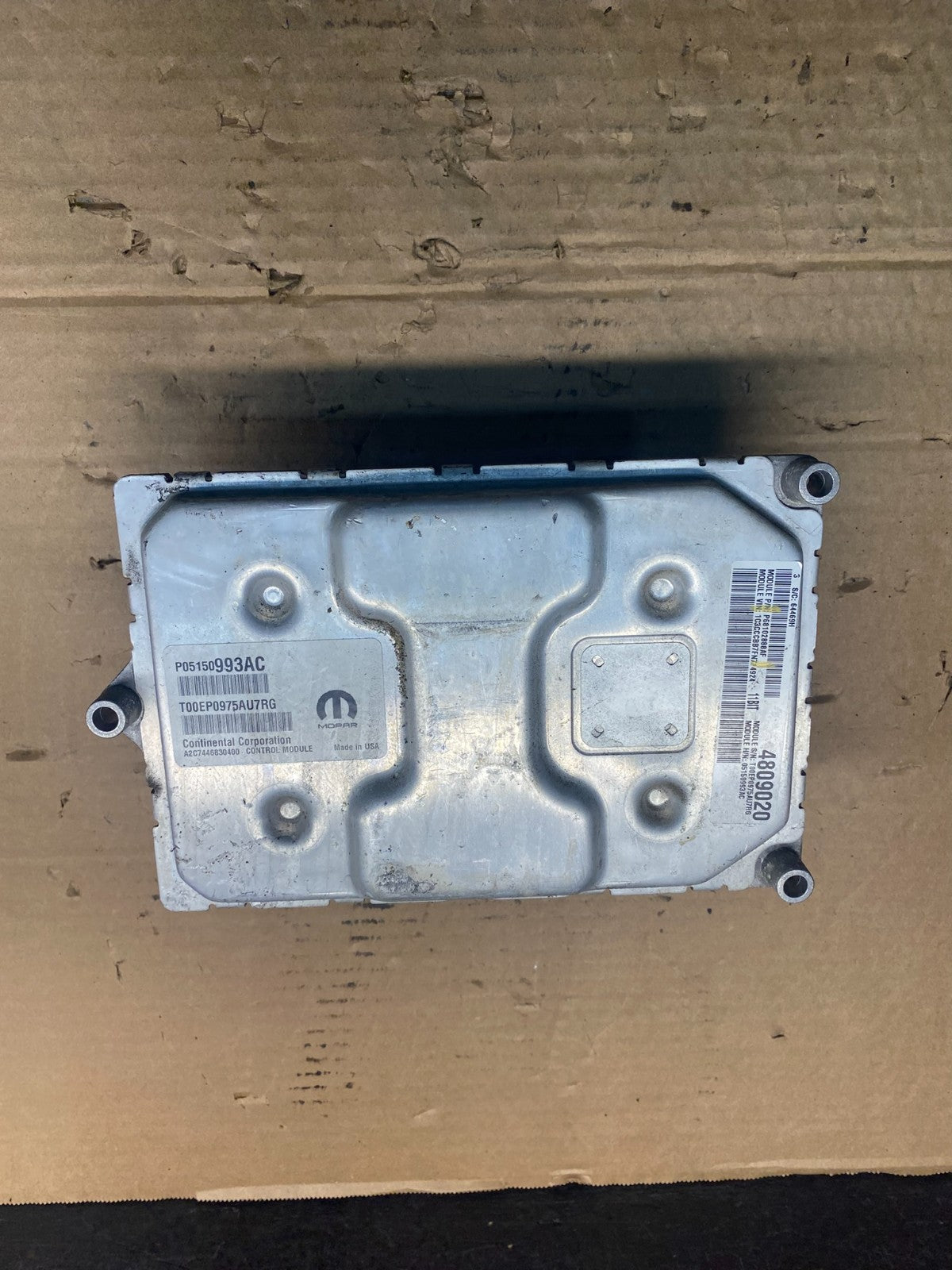 2015 Chrysler 200 Engine Computer Control ECM ECU AD9382 DG1