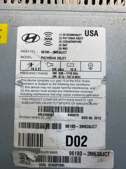 2011-2014 Hyundai Genesis Am Fm Cd Player Radio Receiver OEM ab7457 DG6