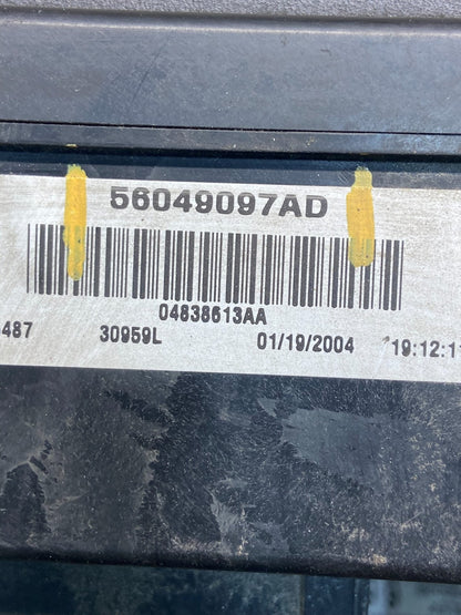 2006 Dodge Durango Fusebox Fuse Box Relay Module 56049097ad AG1484 DW6