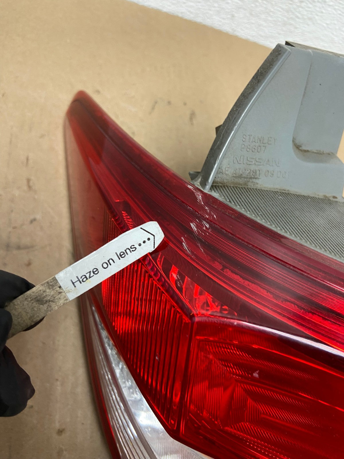 2011 to 2017 Nissan Quest Left Passenger LH Side Tail Light AD7664 LK3