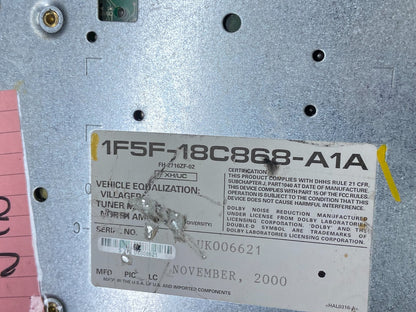 2001 2002 Nissan Quest Radio Receiver Sat AM FM CD  Screen Display w6363 DG5