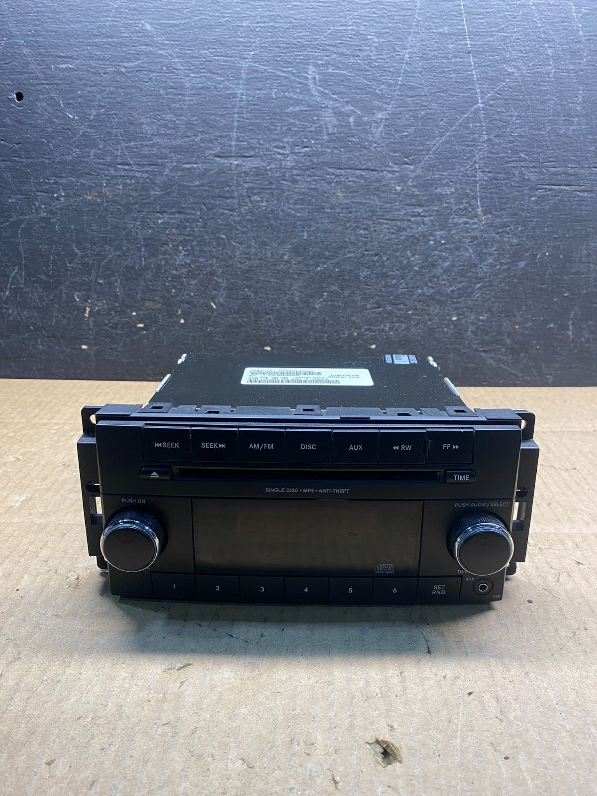 2007-2012 Chrysler Dodge Jeep Ram Radio CD MP3 AUX Receiver AG7328 DG0