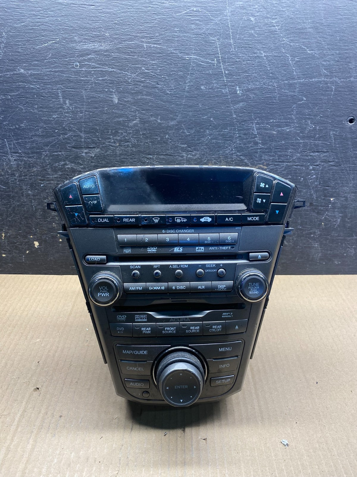 2007 to 2009 Acura Mdx Radio Stereo 6 CD Player Climate Control Pan OE AJ0329 DG0