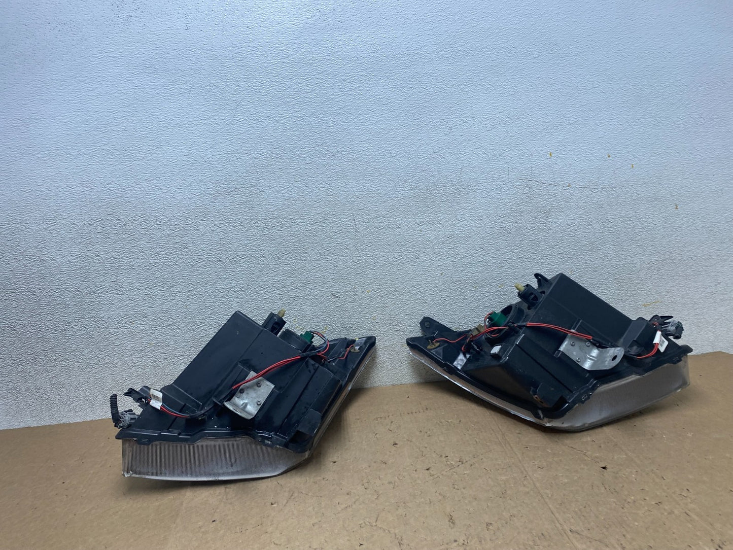 2010-2012 Nissan Sentra Halogen Left+Right Black Headlights W9033 DW16