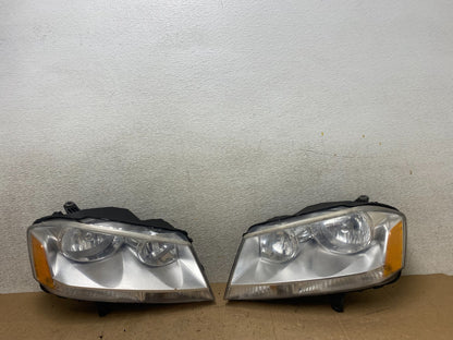 2008 to 2014 Dodge Avenger Left+Right Side Set Halogen Headlights W9075 DW0