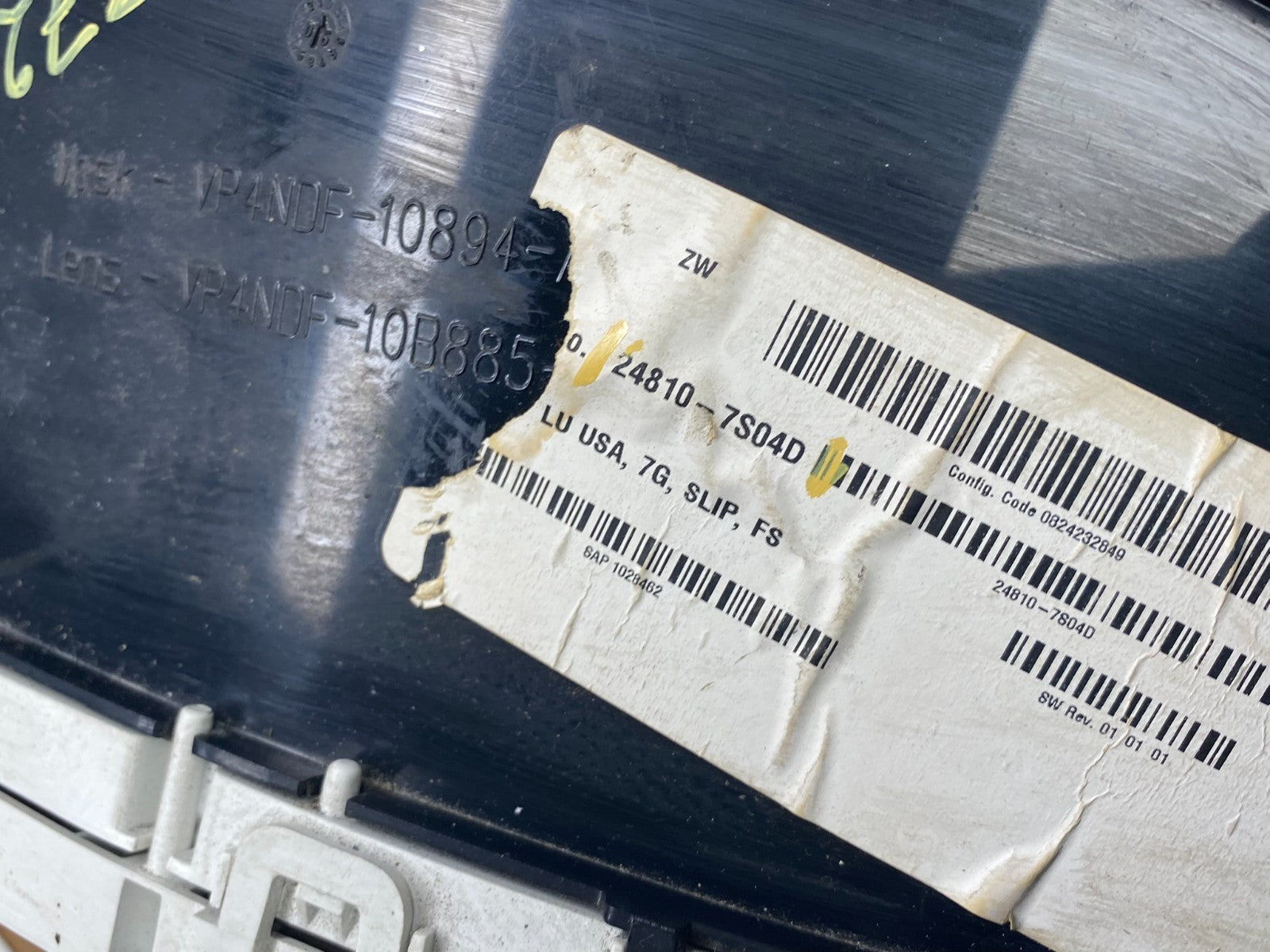 2007 Nissan Titan Speedometer Cluster Gauge Bezel Z7257 DG6