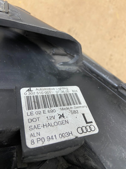 2005 to 2008 Audi A3 Left Driver LH Side Halogen Headlight OEM Z7005 DW10