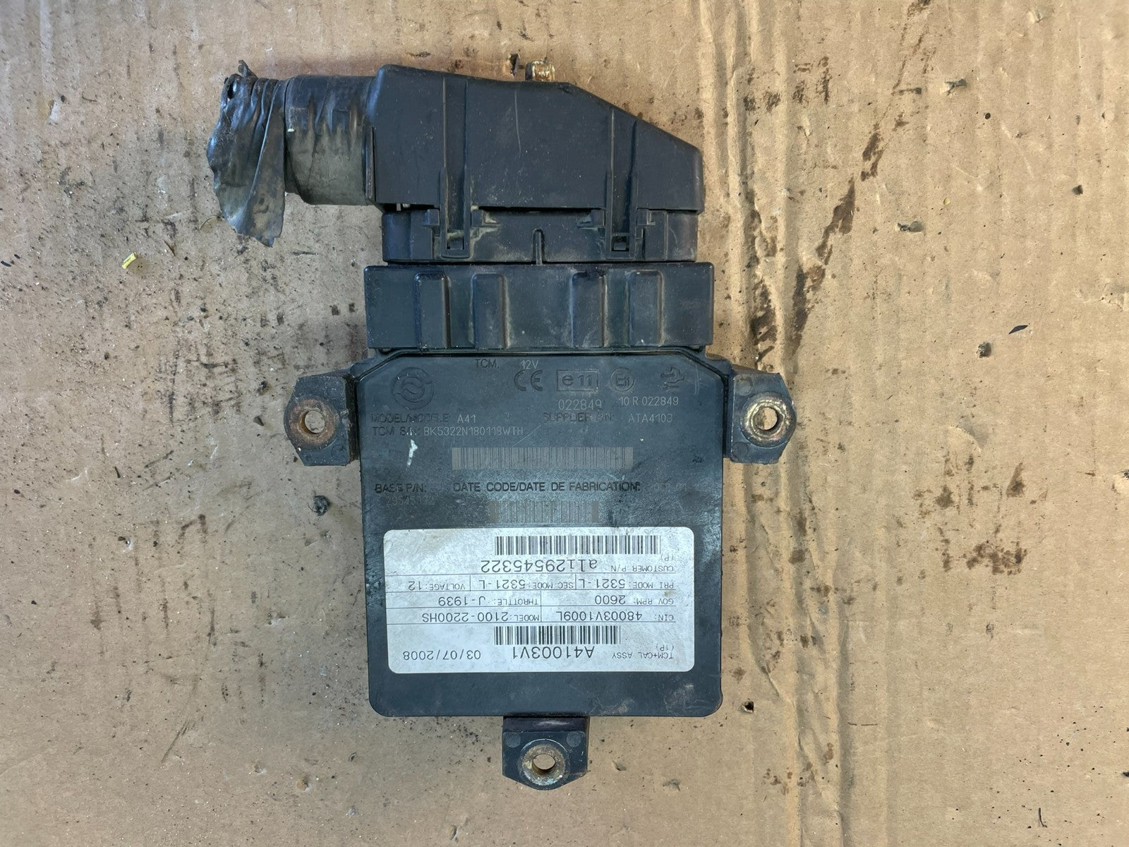 Allison Transmission Control Module 29545322 ac5409 DG1