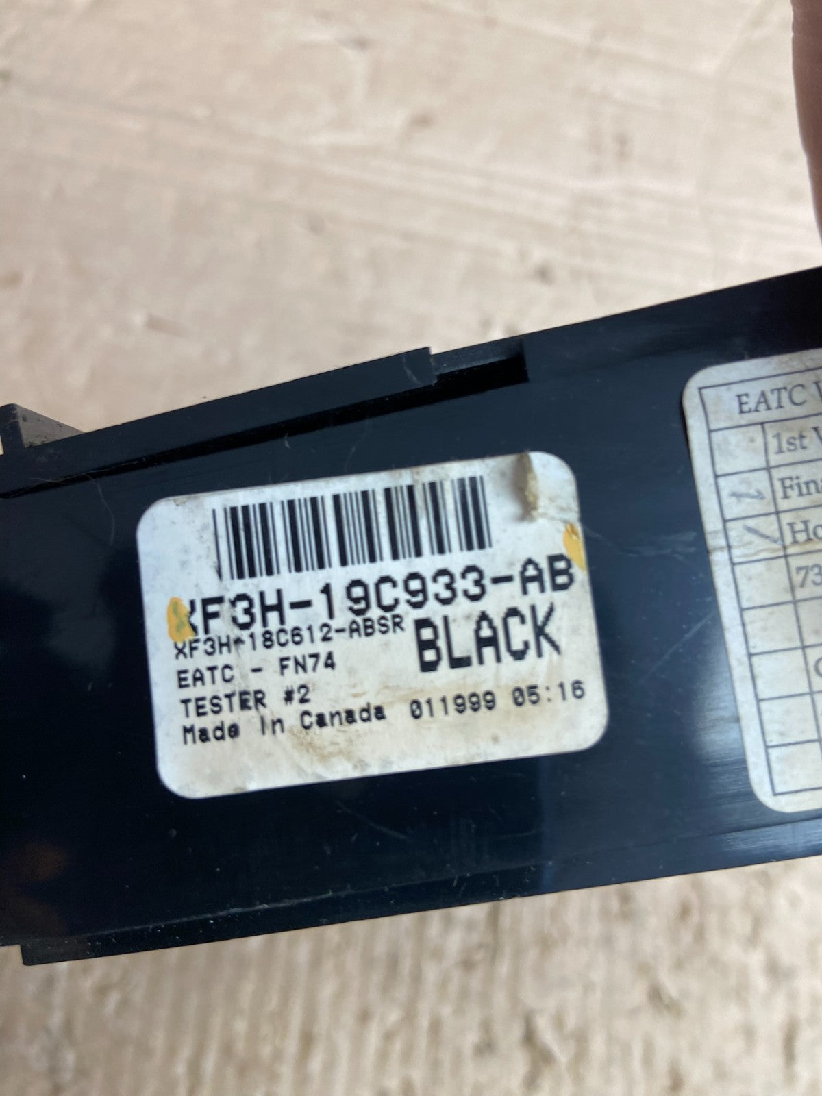 1998-2002 Lincoln Continental Temperature Climate Control A/C af1973 DG4