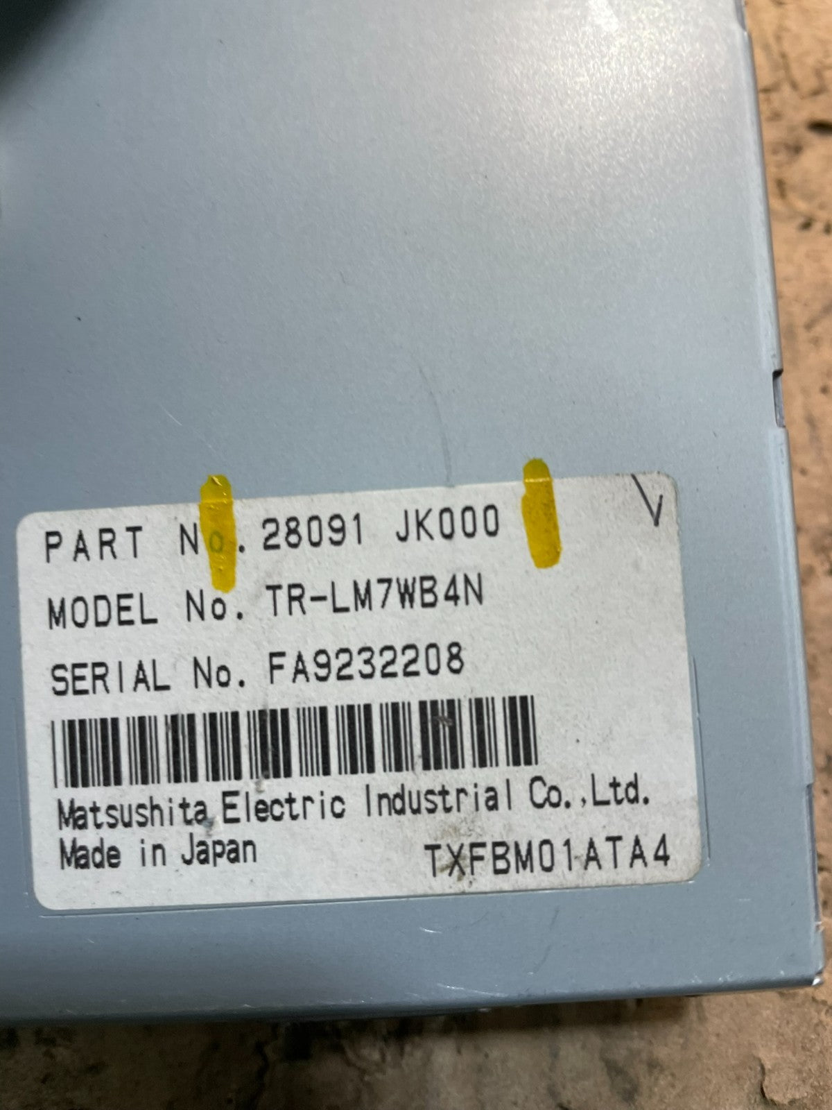 2008 - 2012 Infiniti G35 Information Display Screen 28091jk000 OEM v0853 DG9