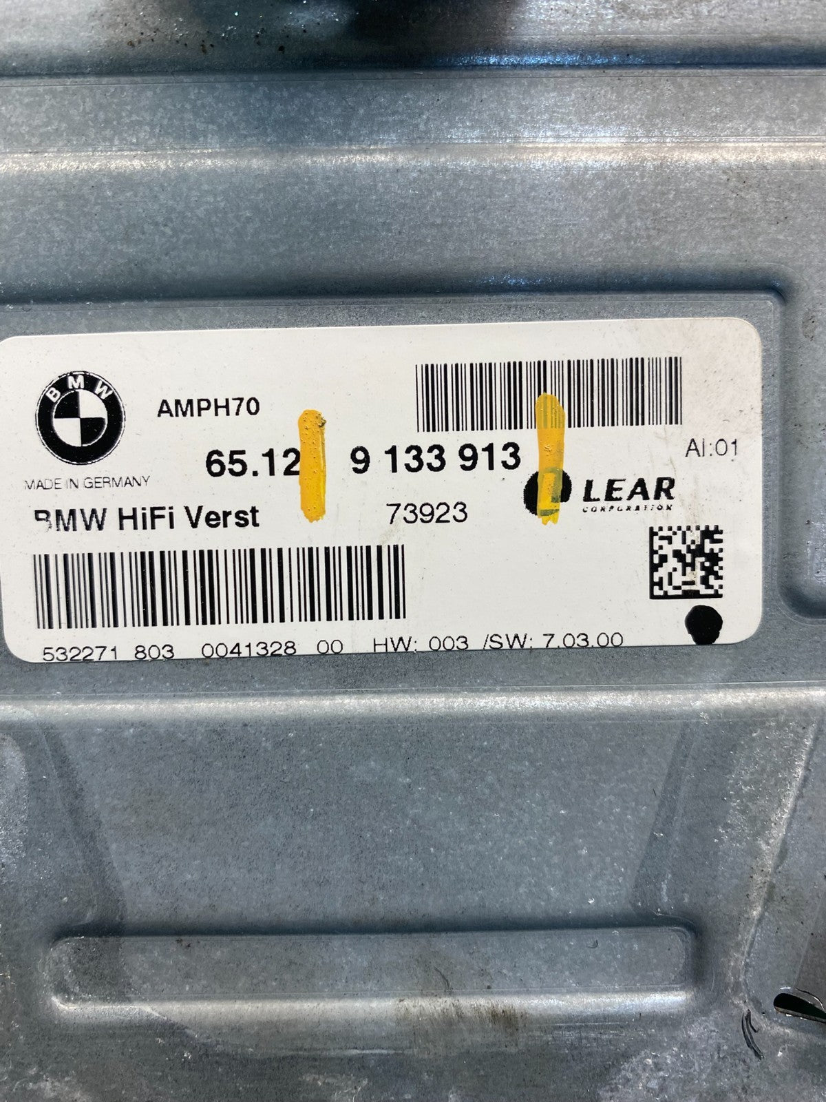 2007-2010 BMW X5 Top HiFi Lear Radio Audio Amplifier Amp ae2149 DG2