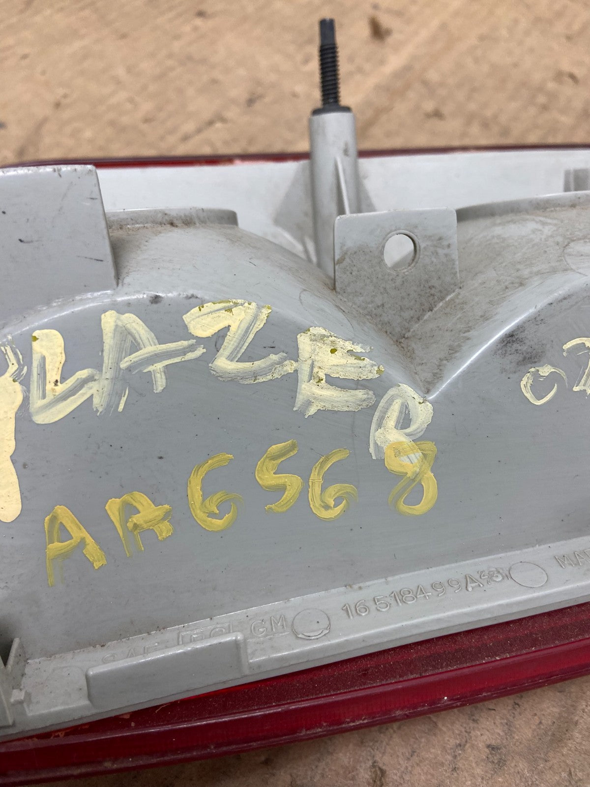 1995 to 2005 Chevrolet GMC Blazer S10 Left Driver Side Tail Light AA65686