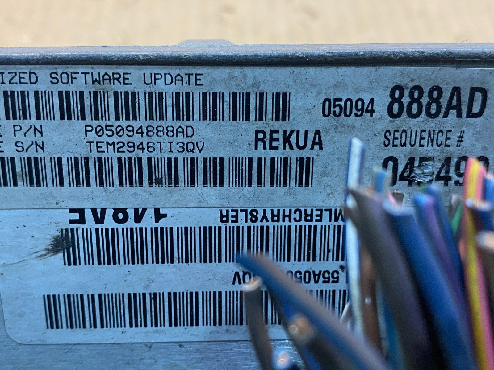 2007 Jeep Grand Cherokee Commander 3.7L Engine Computer ECU PCM AE7979 DW2
