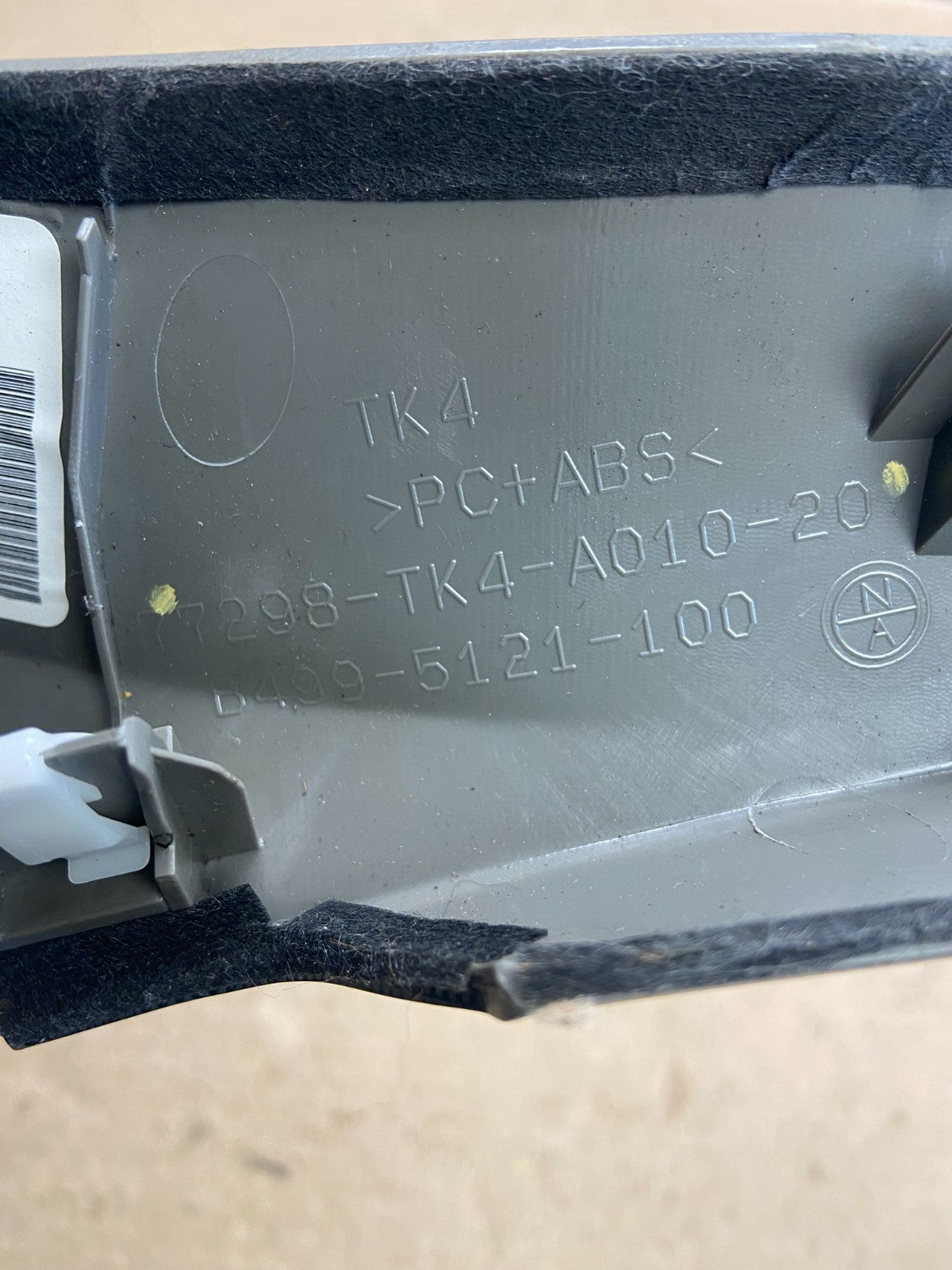 2009 to 2011 Acura TL Left Center Console Start Stop Switch Bezel Trim ah5406 DG3