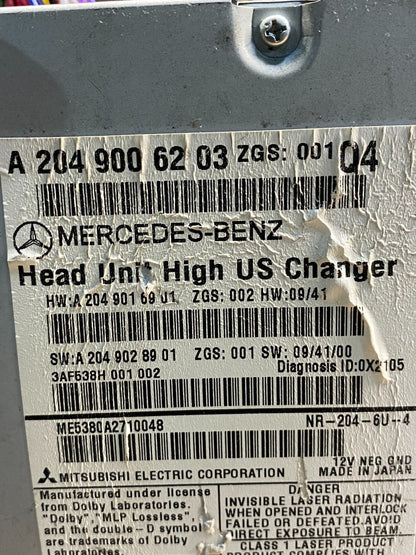 2008-2011 Mercedes W204 C300 C350 Navi Command Radio DVD CD Audio ai5328 4DG6