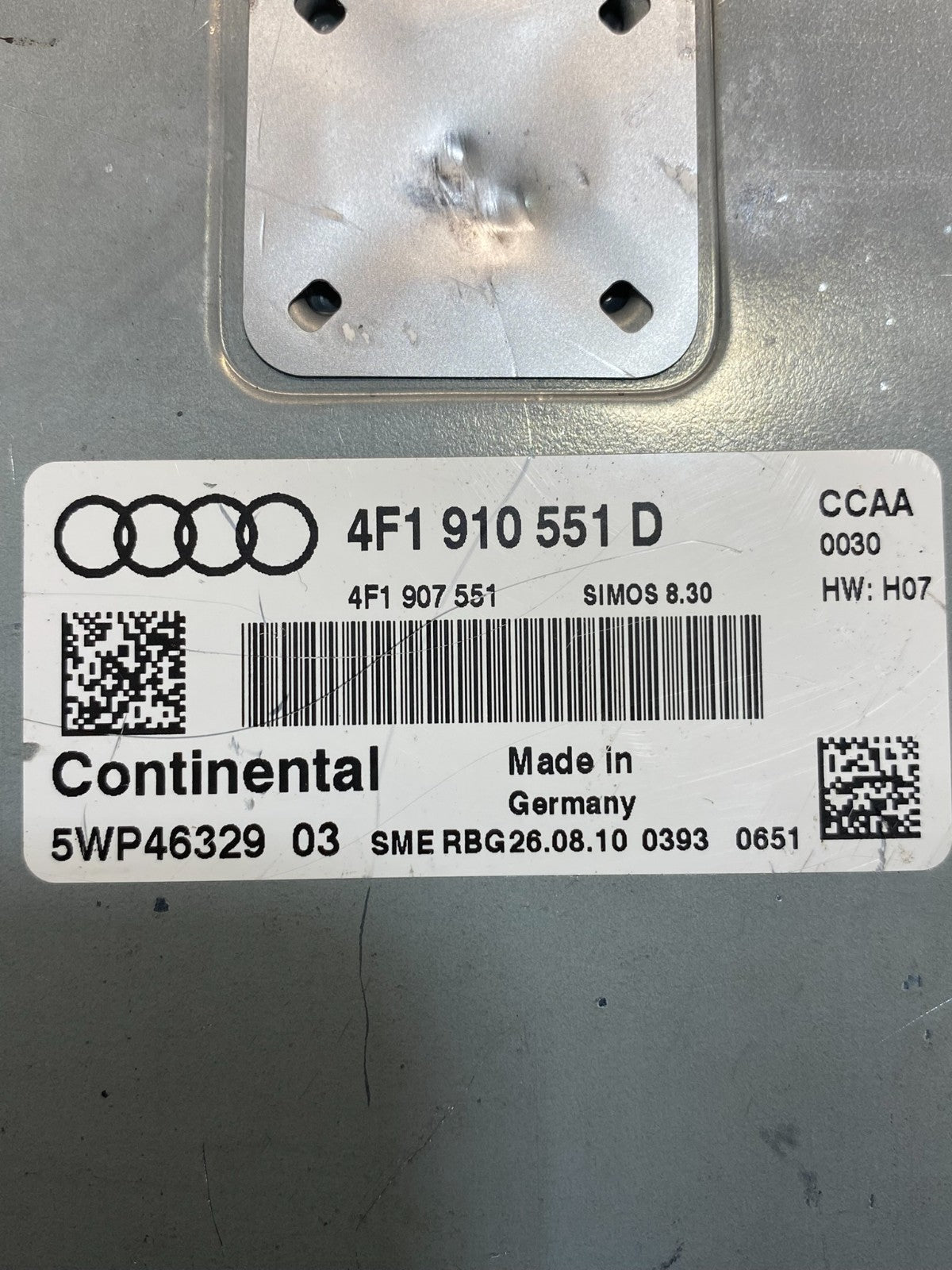 2009 to 2011 Audi A6 Engine Computer Ecu Pcm Ecm Pcu ac8719 DG2