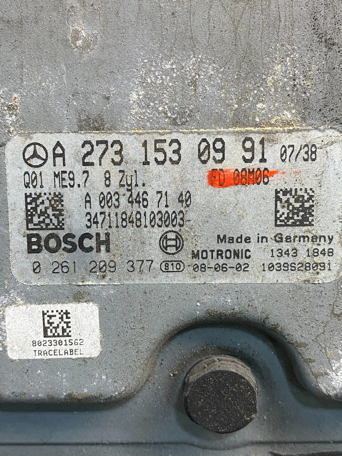 2007 to 2012 Mercedes GL450 ECM ECU Engine Control Module ag9733 DG2
