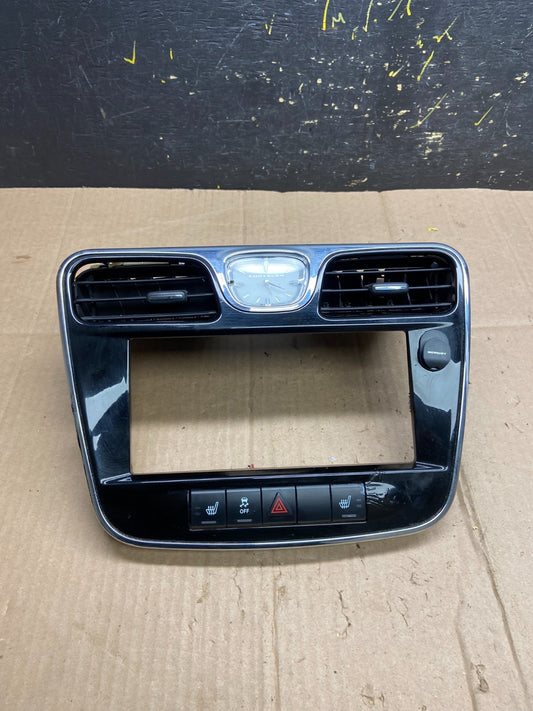 2011-2014 Chrysler 200 Dash Radio Bezel Trim Clock Hazard Bezel AA4781 DG0