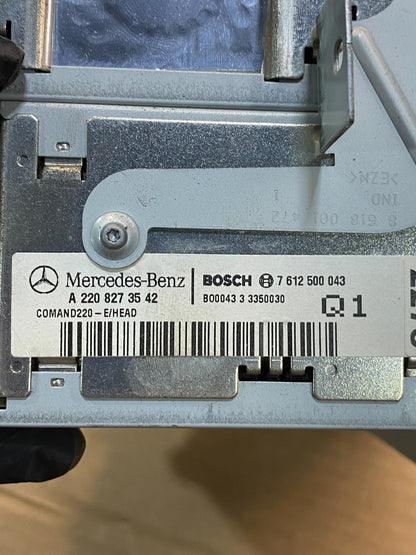 2000 to 2006 Mercedes S430 S500 Radio Navigation Screen Display AH9919 DG6