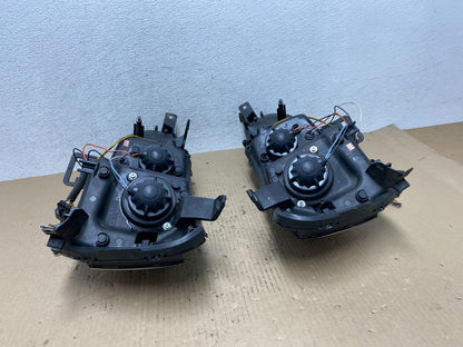 2008 - 2013 Mitsubishi Lancer Left+Right Set LED Black Headlight AE7080 DG11
